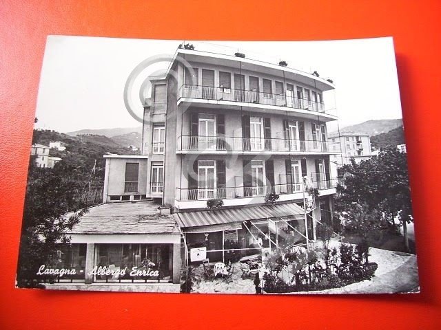 Cartolina Lavagna - Albergo Enrica -- 1962