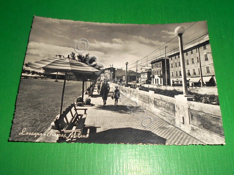 Cartolina Lavagna - Piazza Milano 1960