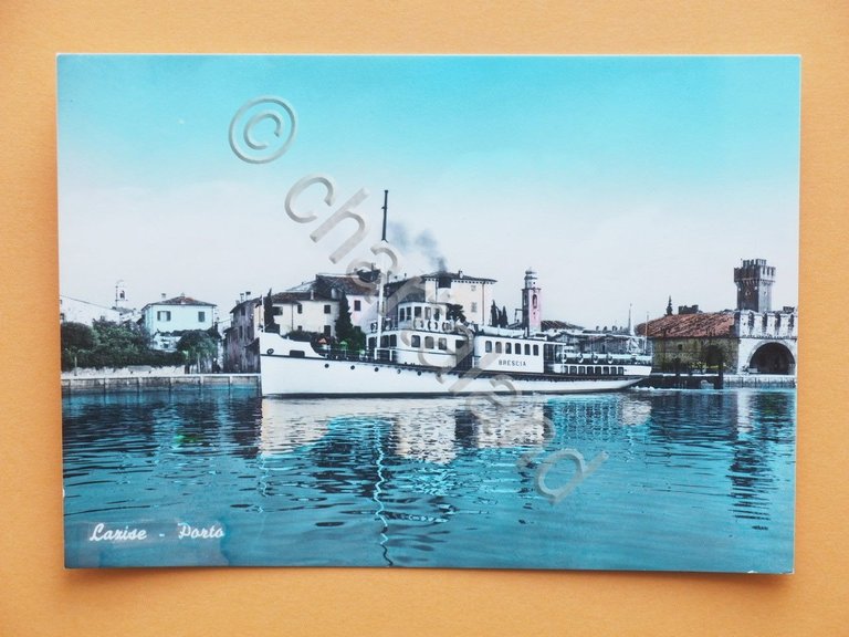 Cartolina Lazise - Porto - 1955 ca.