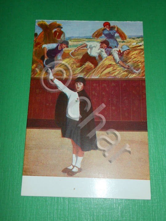 Cartolina Le "Piccole Italiane" alla "Festa del Pane" 1920 ca.