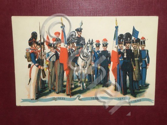 Cartolina Le Uniformi dei Granatieri nelle Varie Epoche - 1927 …