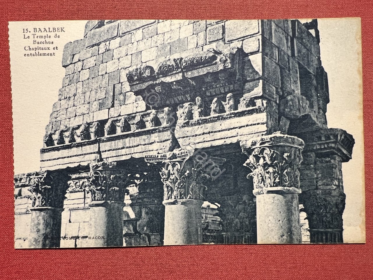 Cartolina Lebanon - Baalbek - Le Temple de Bacchus - …