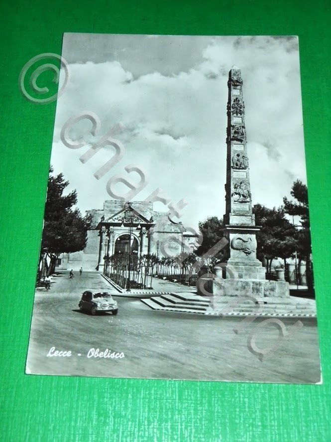 Cartolina Lecce - Obelisco 1960 ca.