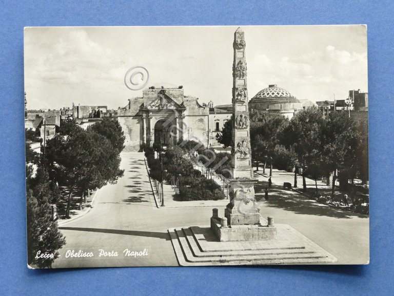 Cartolina Lecce - Obelisco Porta Napoli - 1953 | Immagine Gallery 3