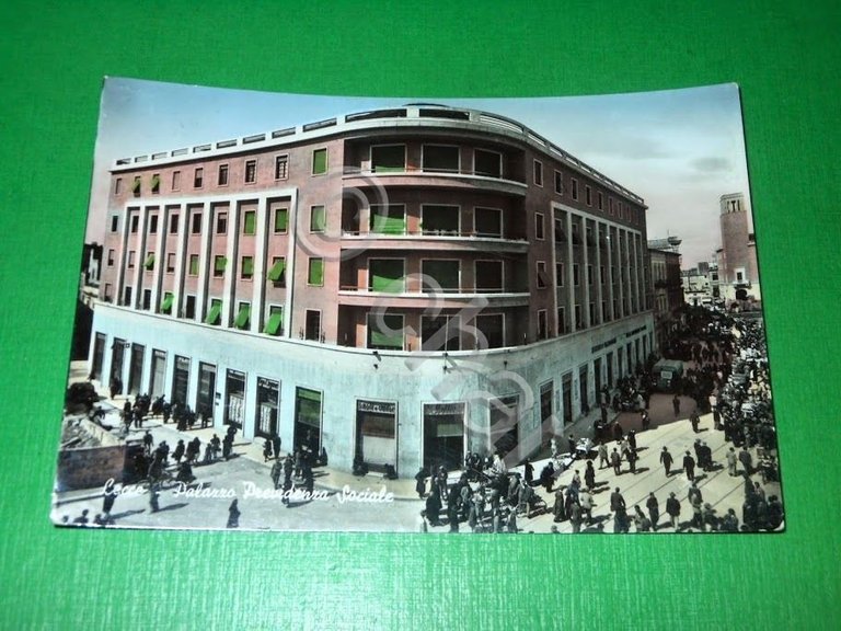 Cartolina Lecce - Palazzo Previdenza Sociale 1955 ca