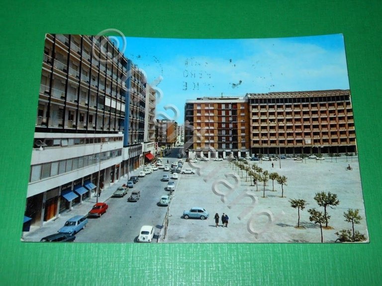 Cartolina Lecce - Piazza Mazzini - Via Salvatore Trinchese 1967 …