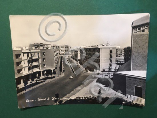 Cartolina Lecce - Rione S. Rosa - Via Indipendenza - …