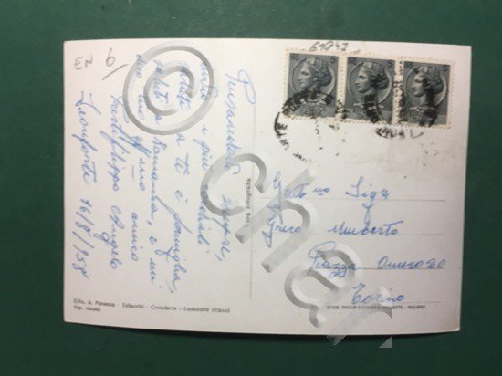 Cartolina Leonforte - Piazza IV Novembre - 1958