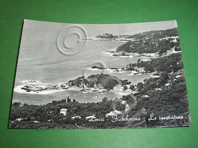 Cartolina Lerici - Fiascherino - Le insenature 1961