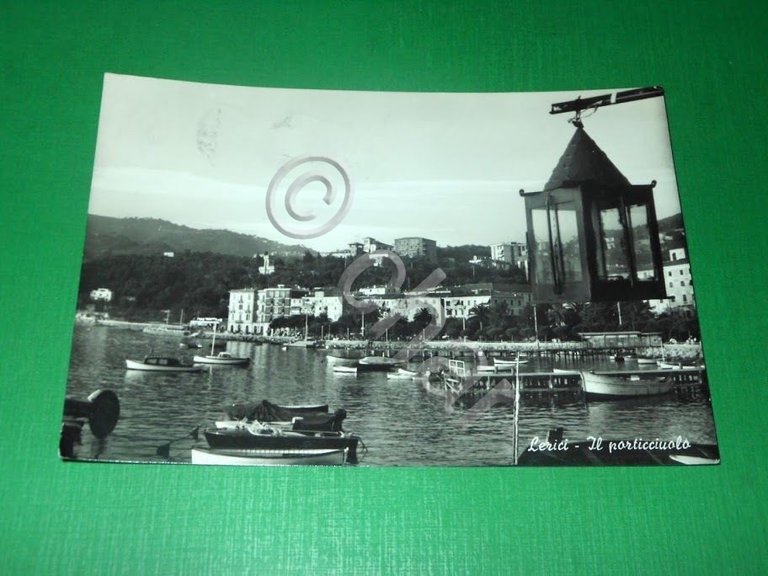 Cartolina Lerici - Il porticciolo 1961.