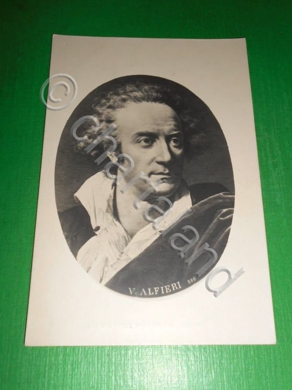 Cartolina Letteratura - Ritratto del Poeta e Drammaturgo Vittorio Alfieri