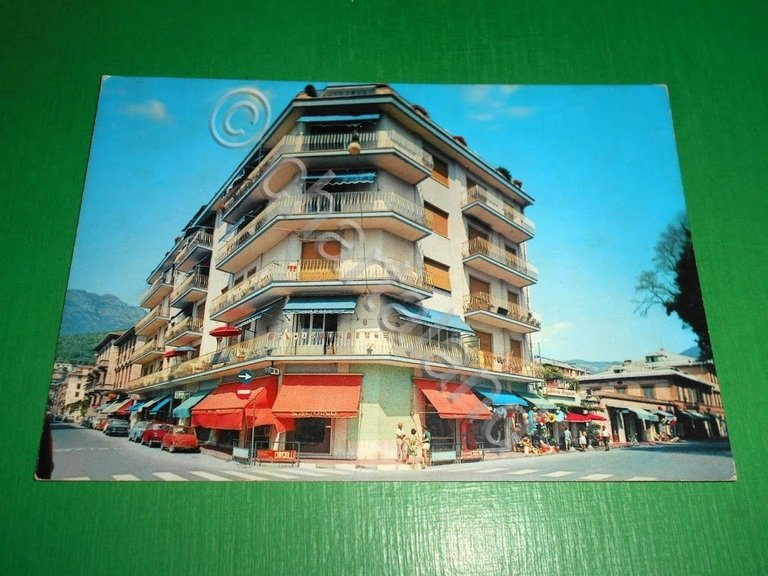 Cartolina Levanto - Corso Italia e Piazza Staglieno 1965 ca