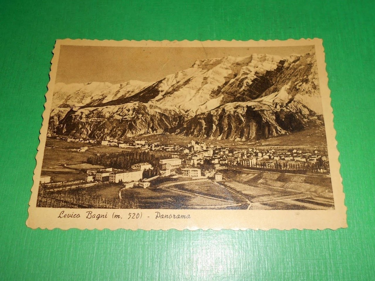 Cartolina Levico Bagni - Panorama 1952.