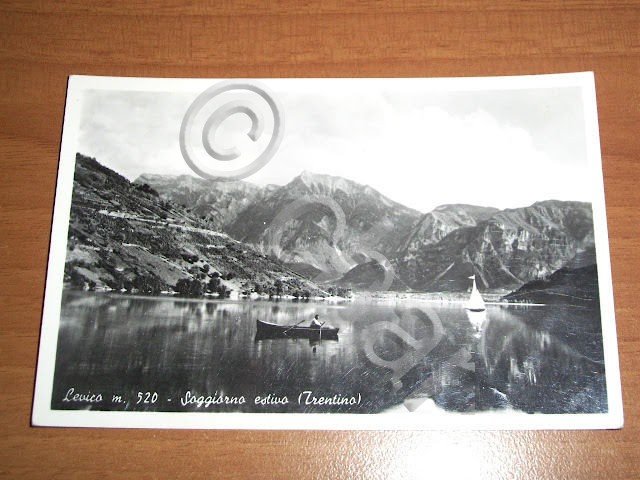 Cartolina Levico ( Trento ) - Veduta 1950 ca