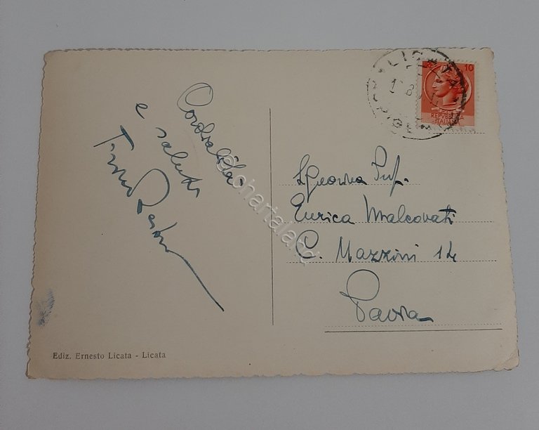 Cartolina Licata Corso Roma - 1950 ca.