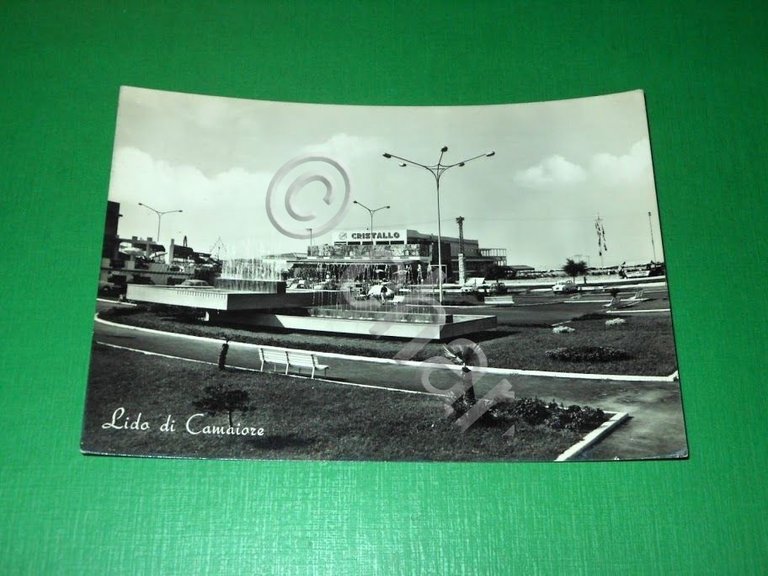 Cartolina Lido di Camaiore - Fontana luminosa 1963