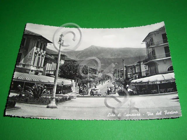 Cartolina Lido di Camaiore - Via del Fortino 1954