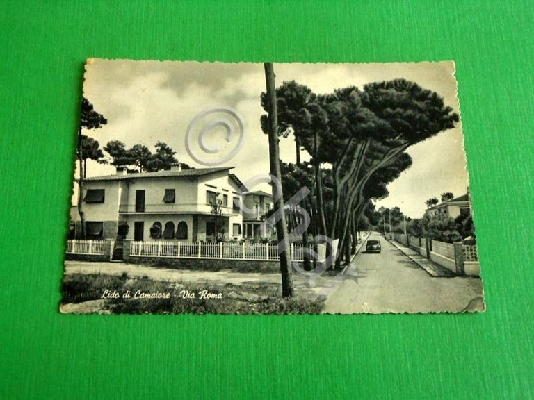 Cartolina Lido di Camaiore - Via Roma 1957 | Immagine Gallery 2