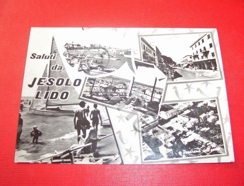 Cartolina Lido di Jesolo - Vedute diverse 1960.