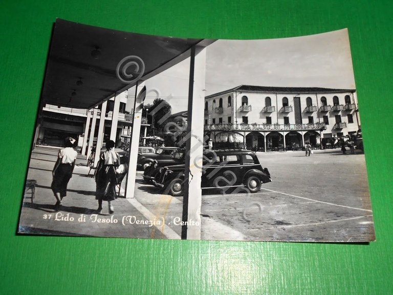 Cartolina Lido di Jesolo ( Venezia ) - Centro 1950