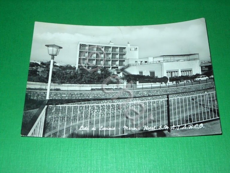 Cartolina Lido di Lavinio - Marina Hotel ENASARCO 1964