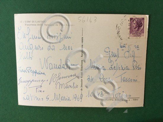 Cartolina Lido Di Lavinio - Panorama Dalla Spiaggia Da Villa …