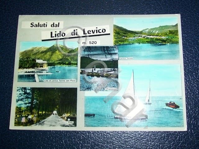 Cartolina Lido di Levico - Vedute diverse 1965
