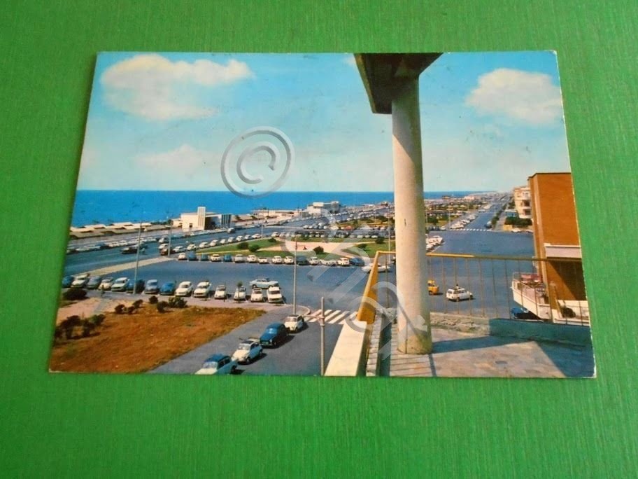 Cartolina Lido di Roma - Lungomare 1971