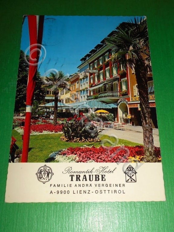 Cartolina Lienz Osttirol - Romantik Hotel Traube 1974