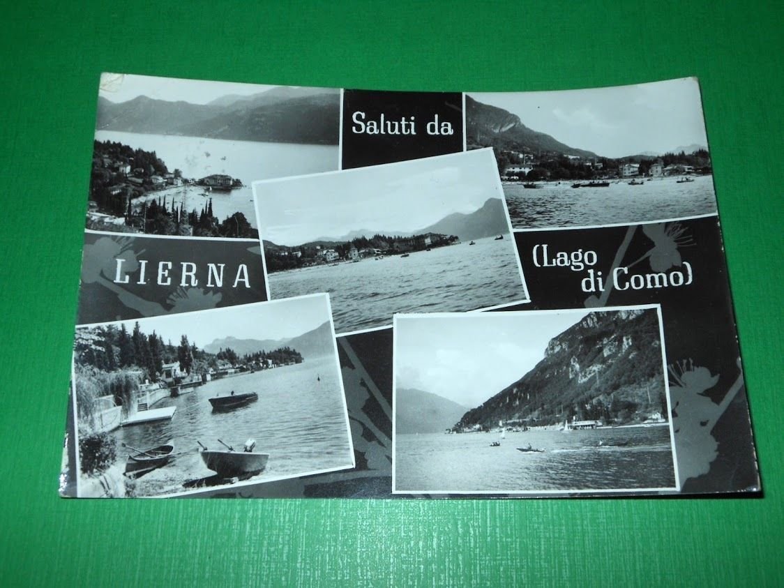 Cartolina Lierna ( Lago di Como ) - Vedute diverse …