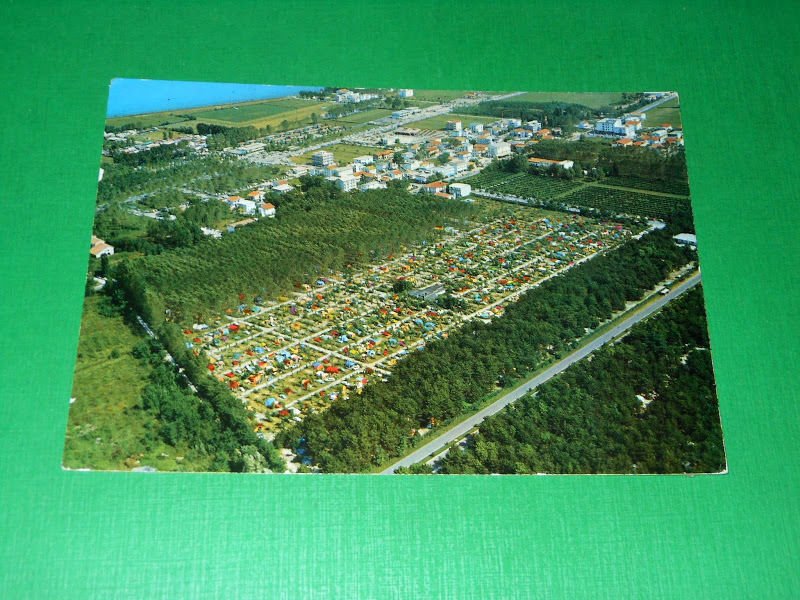 Cartolina Lignano - Camping Sabbiadoro 1965 ca.