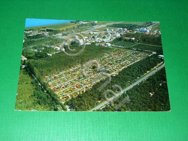 Cartolina Lignano - Camping Sabbiadoro 1965 ca.