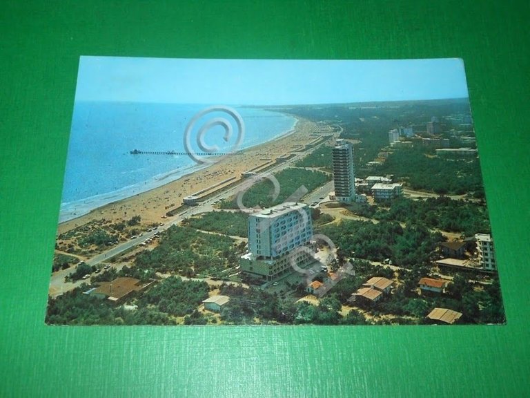 Cartolina Lignano Pineta - Veduta aerea 1964