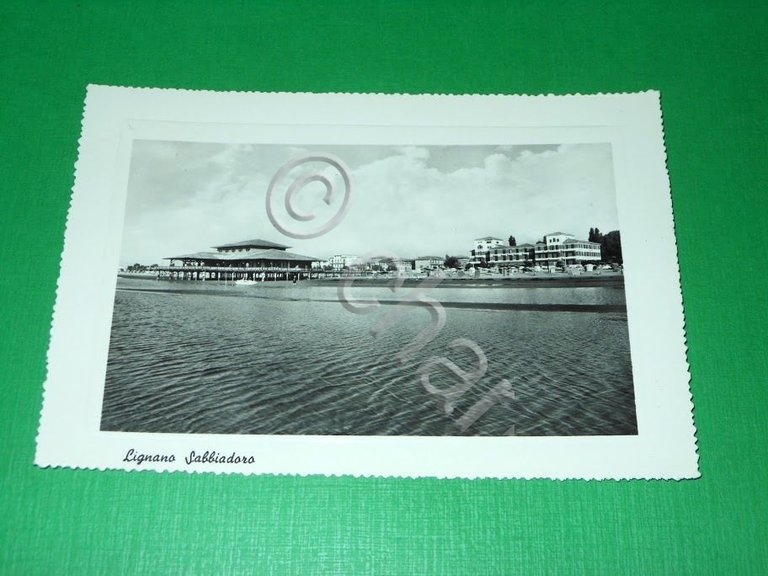 Cartolina Lignano Sabbiadoro - Scorcio panoramico 1957