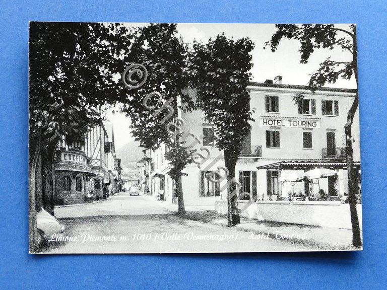 Cartolina Limone Piemonte - Hotel Touring - 1955 ca.