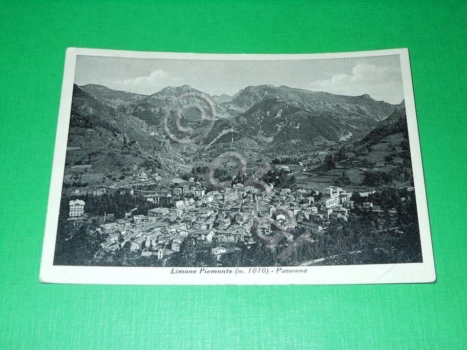 Cartolina Limone Piemonte - Panorama 1951.