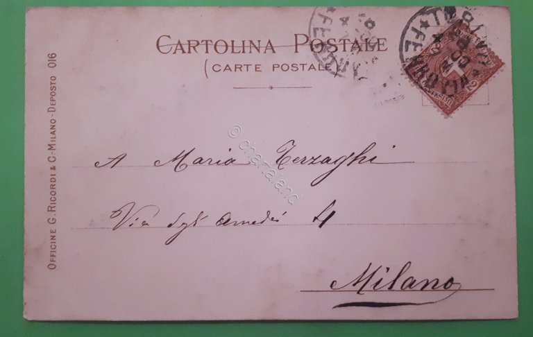 Cartolina Lirica Iris - Mascagni 1900 Ricordi