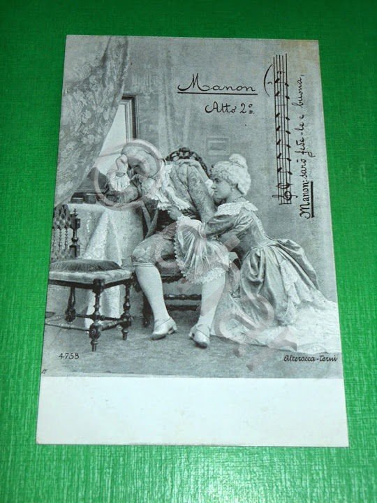 Cartolina Lirica Opera - Giacomo Puccini - Manon Lescaut 1900 … | Immagine Gallery 2