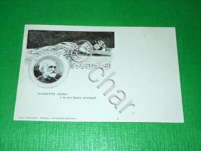 Cartolina Lirica Opera - Giuseppe Verdi e le sue opere …