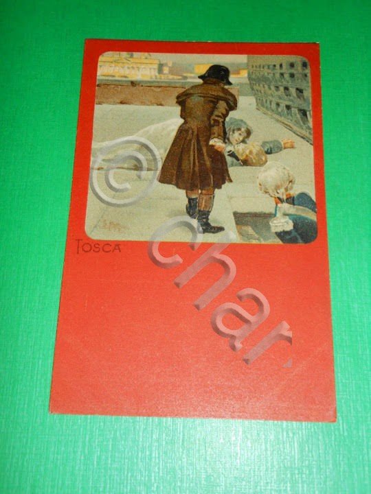Cartolina Lirica Opera Giacomo Puccini - TOSCA - Illustrata da …