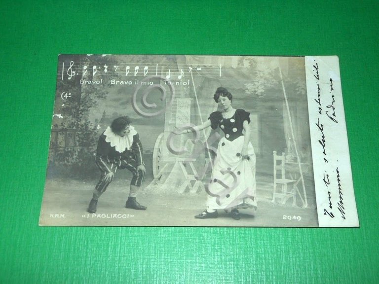 Cartolina Lirica Opera R. Leoncavallo - Pagliacci 1904 ( n. …