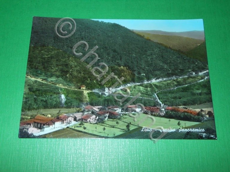 Cartolina Lisio ( Cuneo ) - Scorcio panoramico 1961