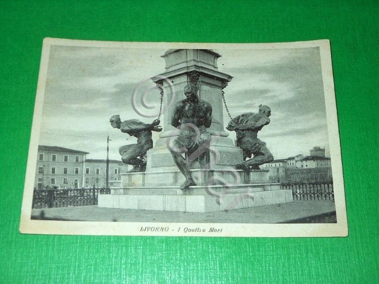 Cartolina Livorno - I Quattro Mori 1940 ca
