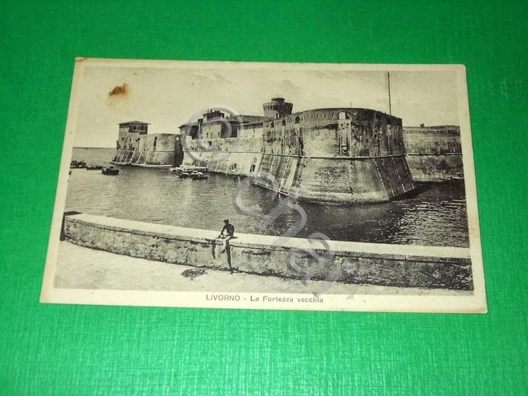 Cartolina Livorno - La Fortezza vecchia 1935 ca.