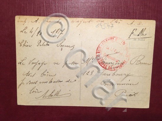 Cartolina Livorno - Scali D'Azeglio - 1917