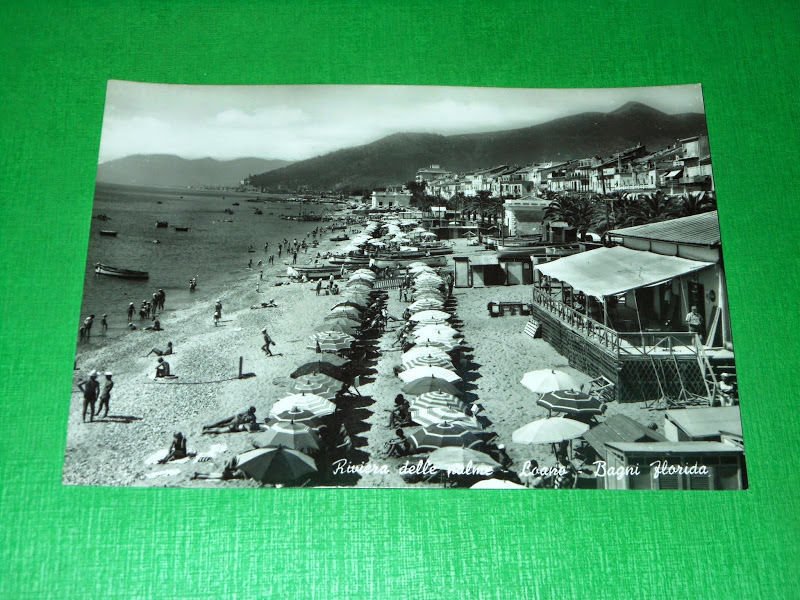 Cartolina Loano - Bagni Florida 1955 ca.