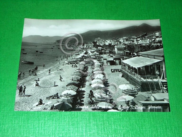 Cartolina Loano - Bagni Florida 1955 ca.