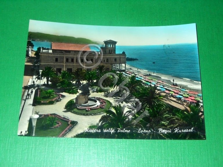 Cartolina Loano - Bagni Kursaal 1958.