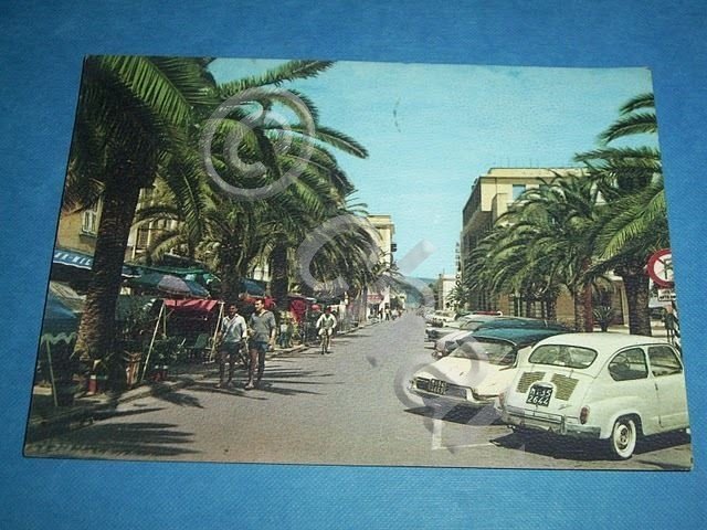Cartolina Loano - Corso Roma 1962.