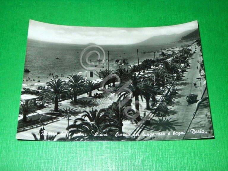 Cartolina Loano - Scorcio del lungomare e bagni Doria 1955 … | Immagine Gallery 2